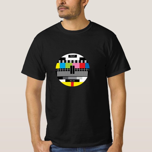 Nostalgia Retro TV No signal Skärm T Shirt (Framsida)