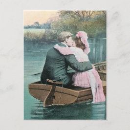 Nostalgia Vintage True Älskare Kiss Vykort