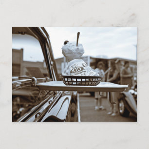 Nostalgias känsla vykort