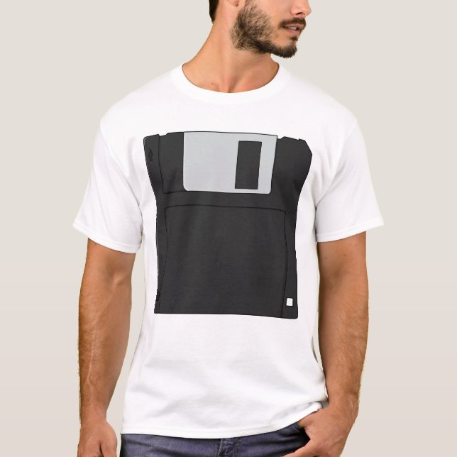 Nostalgic 3½ inch Diskette Retro Floppy Disk T Shirt (Framsida)