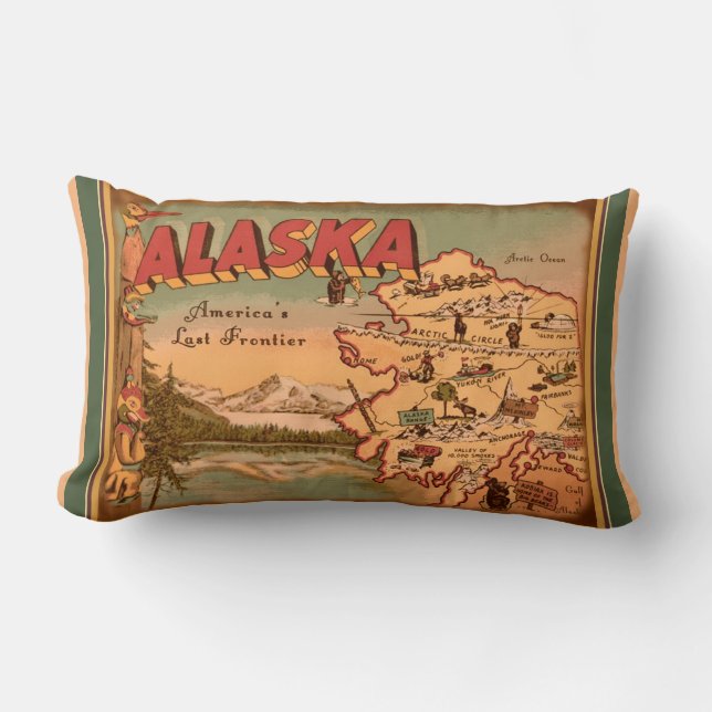 Nostalgic Alaska Lumbarkudde (Framsida)