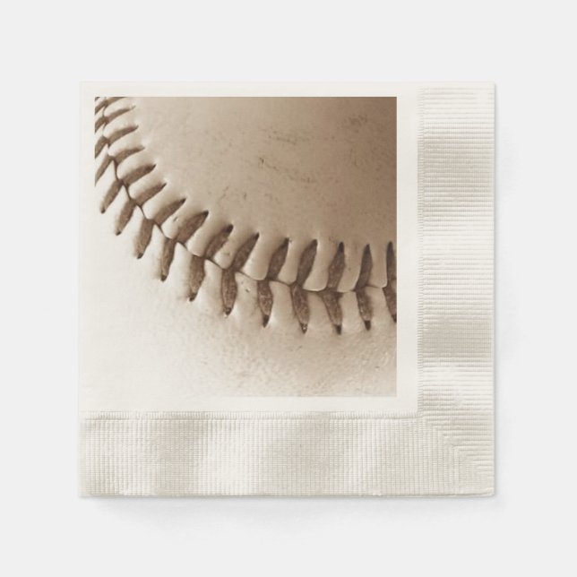 Nostalgic Baseball Stitches Pappersservett (Framsidan)
