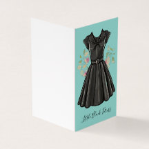 Nostalgic Beauty Little Black Dress LBD Blank