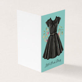 Nostalgic Beauty Little Black Dress LBD Blank Kort