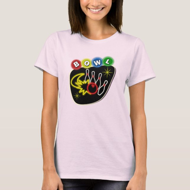Nostalgic Bowling Tee Shirt (Framsida)