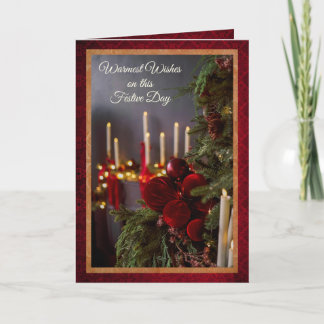Nostalgic Candlelit Tree Christmas Card Helgkort