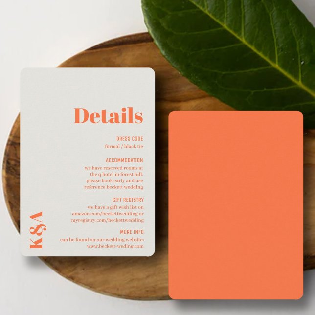 Nostalgic Charm Retro Bröllop Detail Tilläggskort (Skapare uppladdad)