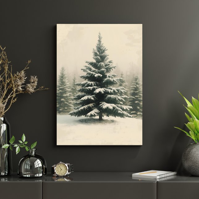 Nostalgic Christmas Tree Poster – Vintage Holiday (Skapare uppladdad)