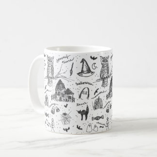 Nostalgic Classic Halloween Print Coffee Mugg