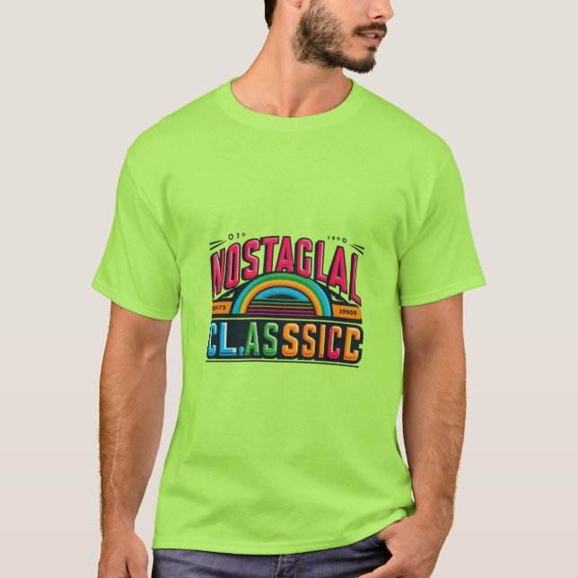 Nostalgic Classic T Shirt (Framsida)