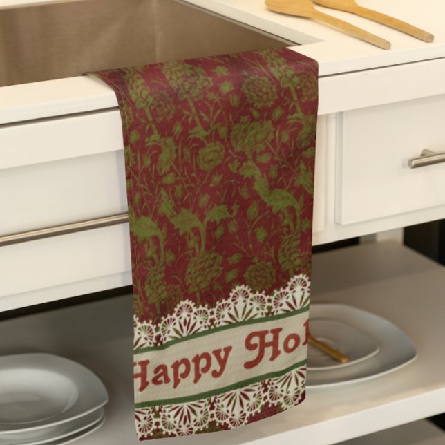 Nostalgic Classic William Morris Guld Helgdag Kökshandduk (William Morris dish towels)