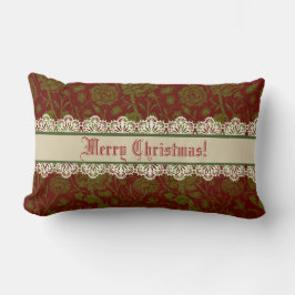 Nostalgic Classic William Morris Red Helgdag Lumbarkudde