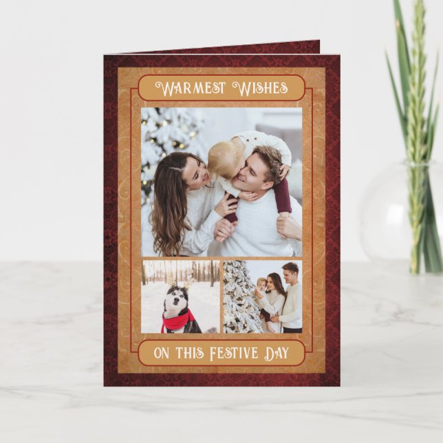 Nostalgic Family Christmas Card Helgkort (Framsida)