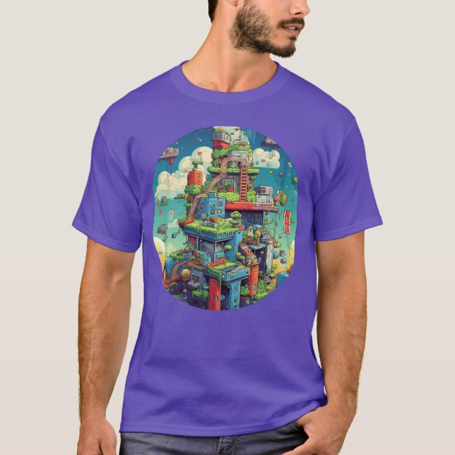 Nostalgic Gaming Delight Relive Pielated Adventu f T Shirt (Framsida)