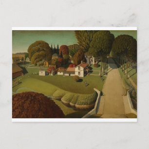 Nostalgic Grant Skogen Painting Postcard Vykort