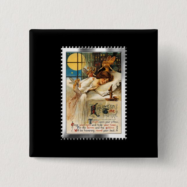 Nostalgic Halloween Slumber Goblins och Älvor Knapp (Framsida)