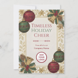 Nostalgic Heirloom Holiday Client Logo Ready Pack Julkort