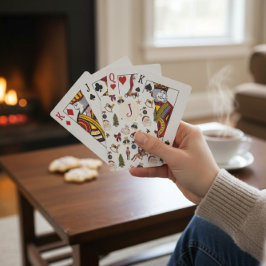 Nostalgic Holiday Icons Playing Cards Casinokort