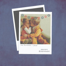 Nostalgic Instant Photo Hanukkah-Helgdag Card