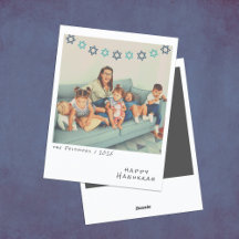 Nostalgic Instant Photo Hanukkah-Helgdag Card