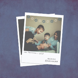 Nostalgic Instant Photo Hanukkah-Helgdag Card Julkort