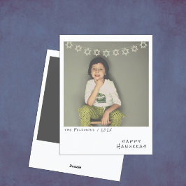 Nostalgic Instant Photo Hanukkah-Helgdag Card Julkort