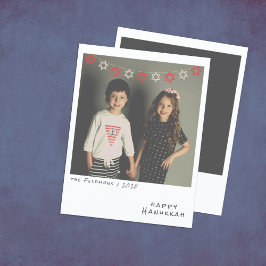 Nostalgic Instant Photo Hanukkah-Helgdag Card Julkort