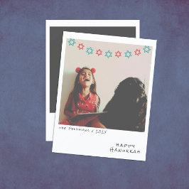 Nostalgic Instant Photo Hanukkah-Helgdag Card Julkort