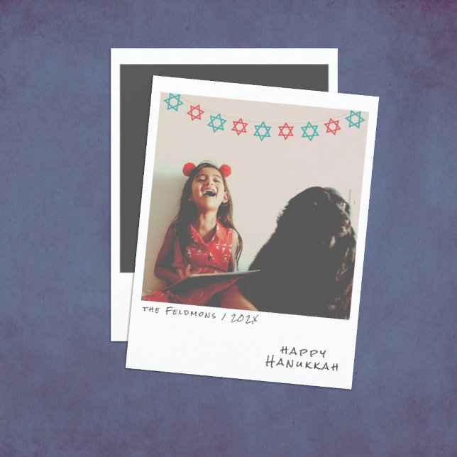 Nostalgic Instant Photo Hanukkah-Helgdag Card Julkort (Skapare uppladdad)