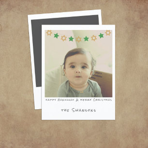 Nostalgic Instant Photo Hanukkah/julkort Julkort