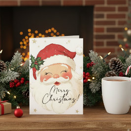 Nostalgic Jultomten God jul Personlig Helgkort