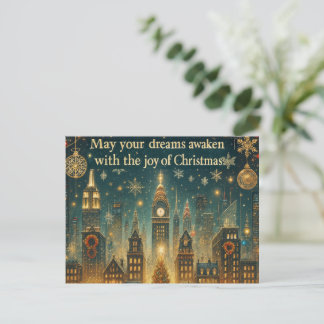 Nostalgic New York Christmas - Iconic Holiday Helg Vykort