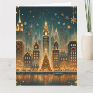 Nostalgic New York Christmas - Iconic Holiday Kort