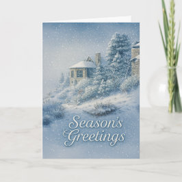 Nostalgic North Rim Lodge Winter Scenery Helgkort