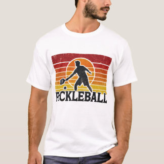 Nostalgic Pickleball Paddle och Player-grafik T Shirt