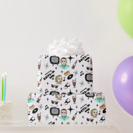 Nostalgic Retro 1950's Stil Presentpapper