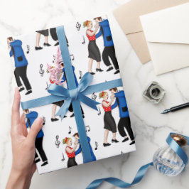 Nostalgic Retro 1950's Stil Presentpapper