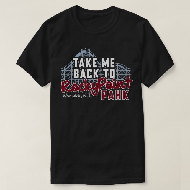Nostalgic Rocky Point Park, Warwick RI  T Shirt (Design framsida)