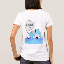 Nostalgic Tech Humor T-Shirt - Spara diskettenhete