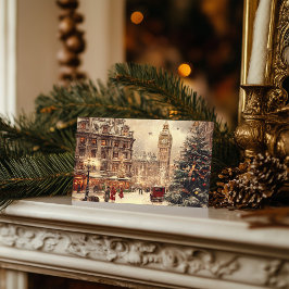 Nostalgic Winter i London Helg Vykort