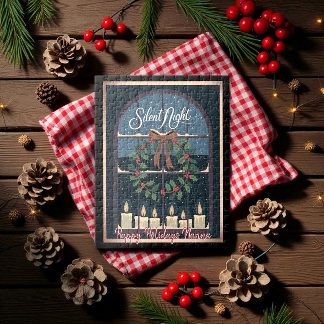 Nostalgiisk Vintage Hjärtkrans Pussel (Skapare uppladdad)