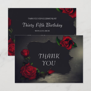 Nostalgik Gothic Kärlek Birthday Tack Kort