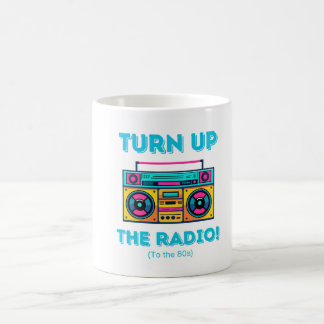 nostalgisk 80-talsinspirerad boombox-mugg kaffemugg