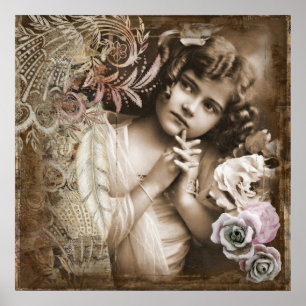 Nostalgisk ängelposter poster