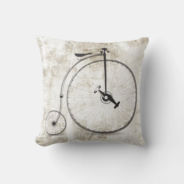 Nostalgisk cykelkudde för hemdäck kudde (Framsida)