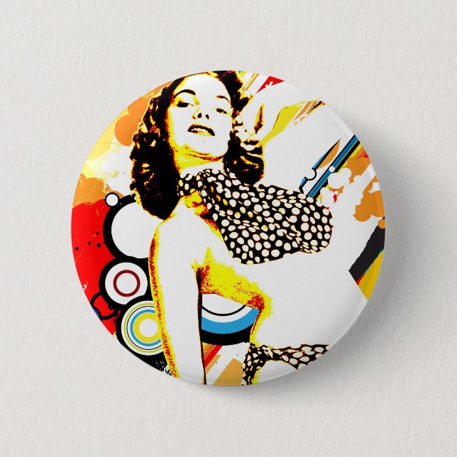 Nostalgisk Förförelse - Polka Dottie Knapp (Framsida)