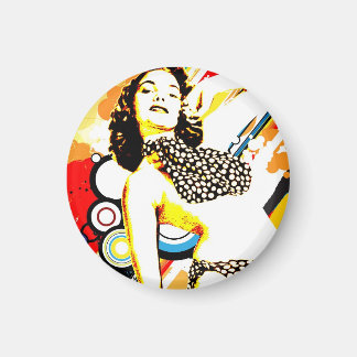 Nostalgisk Förförelse - Polka Dottie Magnet