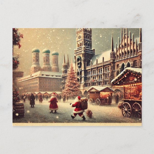 Nostalgisk jul i München - Höckens charm Helg Vykort (Framsida)