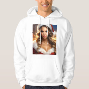 Nostalgisk jul Santa flicka Hoodie