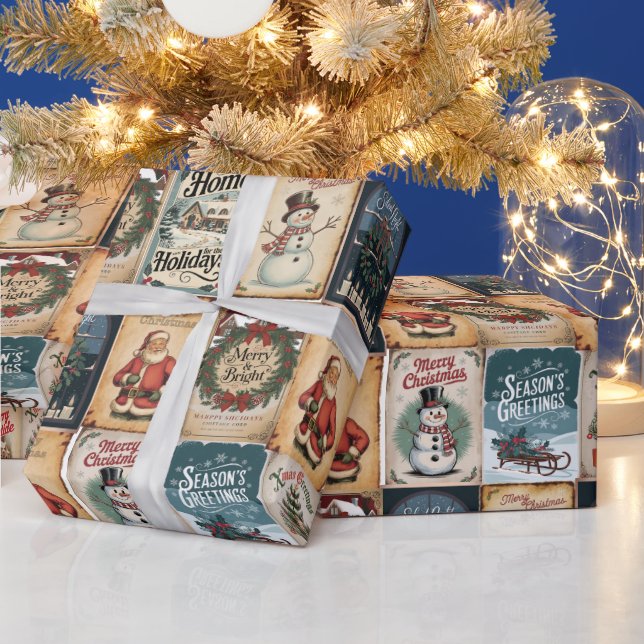 nostalgisk julklapp Retro Helgdag Presentpapper (Helgdagar)